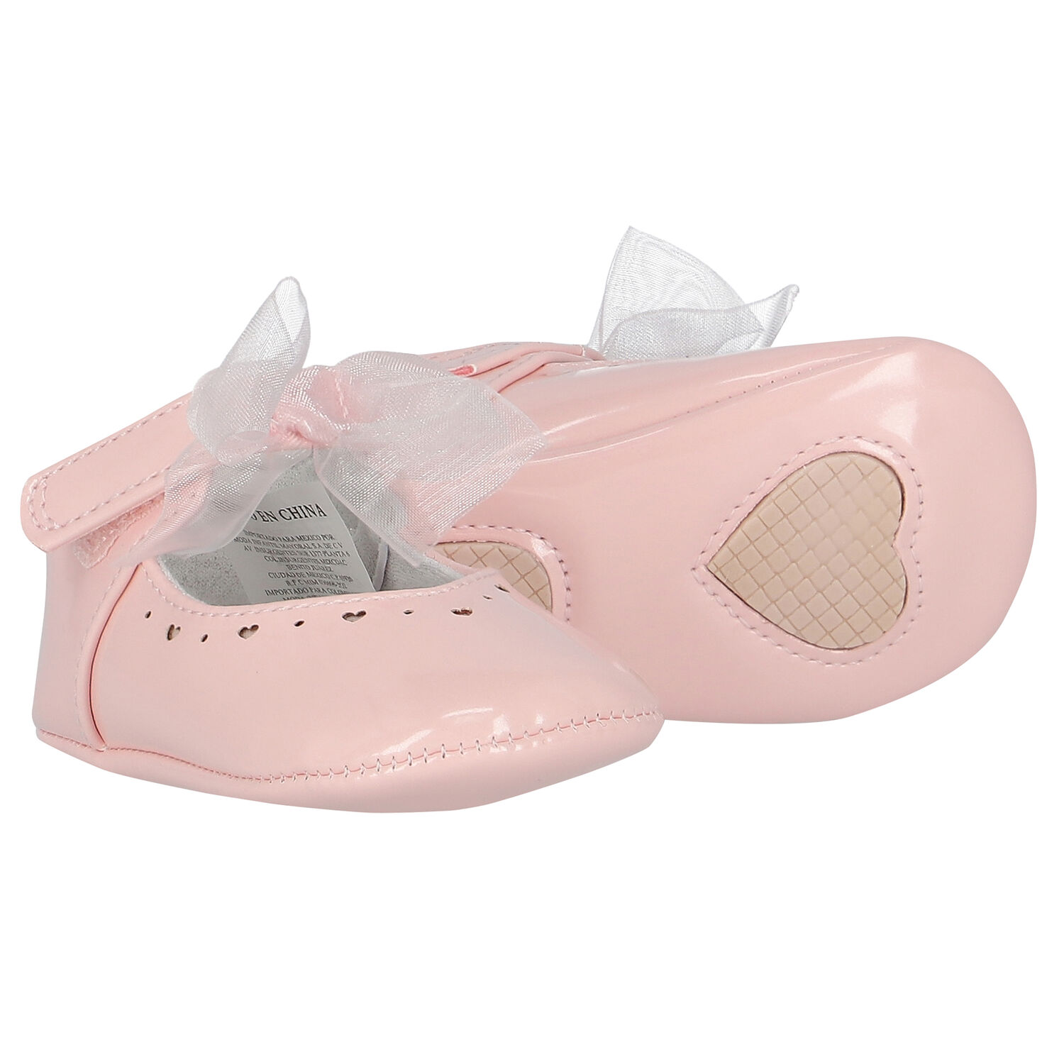 Baby Girls Pink Bow Pre Walker Shoes, 3, hi-res